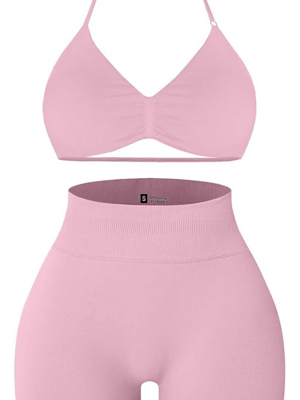 Everyday Seamless Pink Bralette & High-Waist Shaper Set